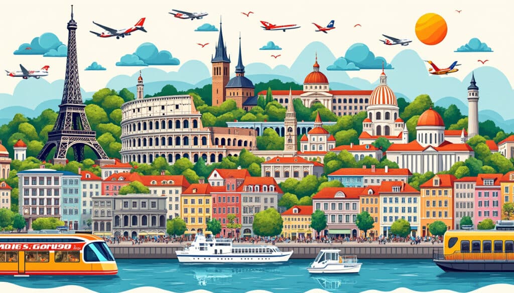 envie d’un week-end en europe sans vous ruiner ? découvrez 20 destinations à moins de 150€ aller-retour pour une escapade économique. bons plans, conseils et idées pour voyager pas cher !