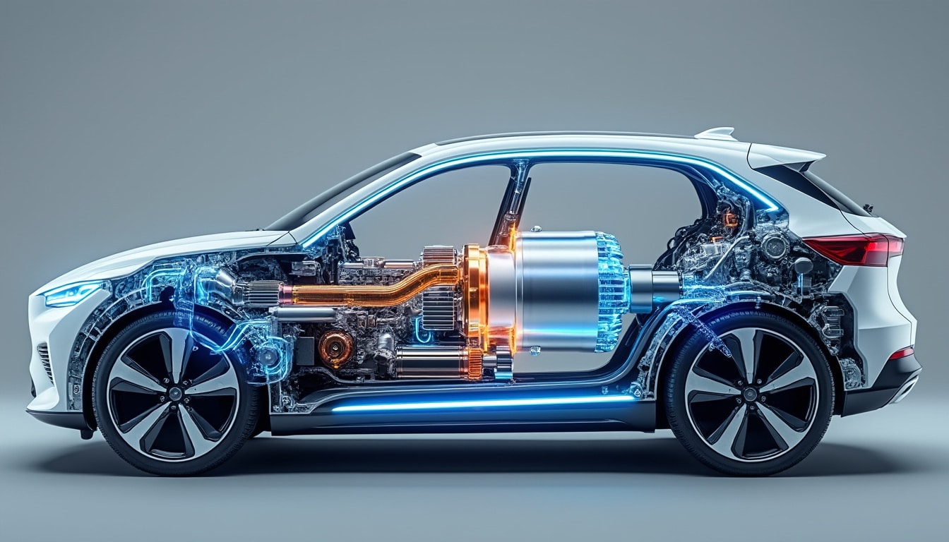 découvrez comment l'intégration d'un moteur électrique allège la charge du bloc thermique lors des accélérations, améliorant ainsi les performances et l'efficacité énergétique.