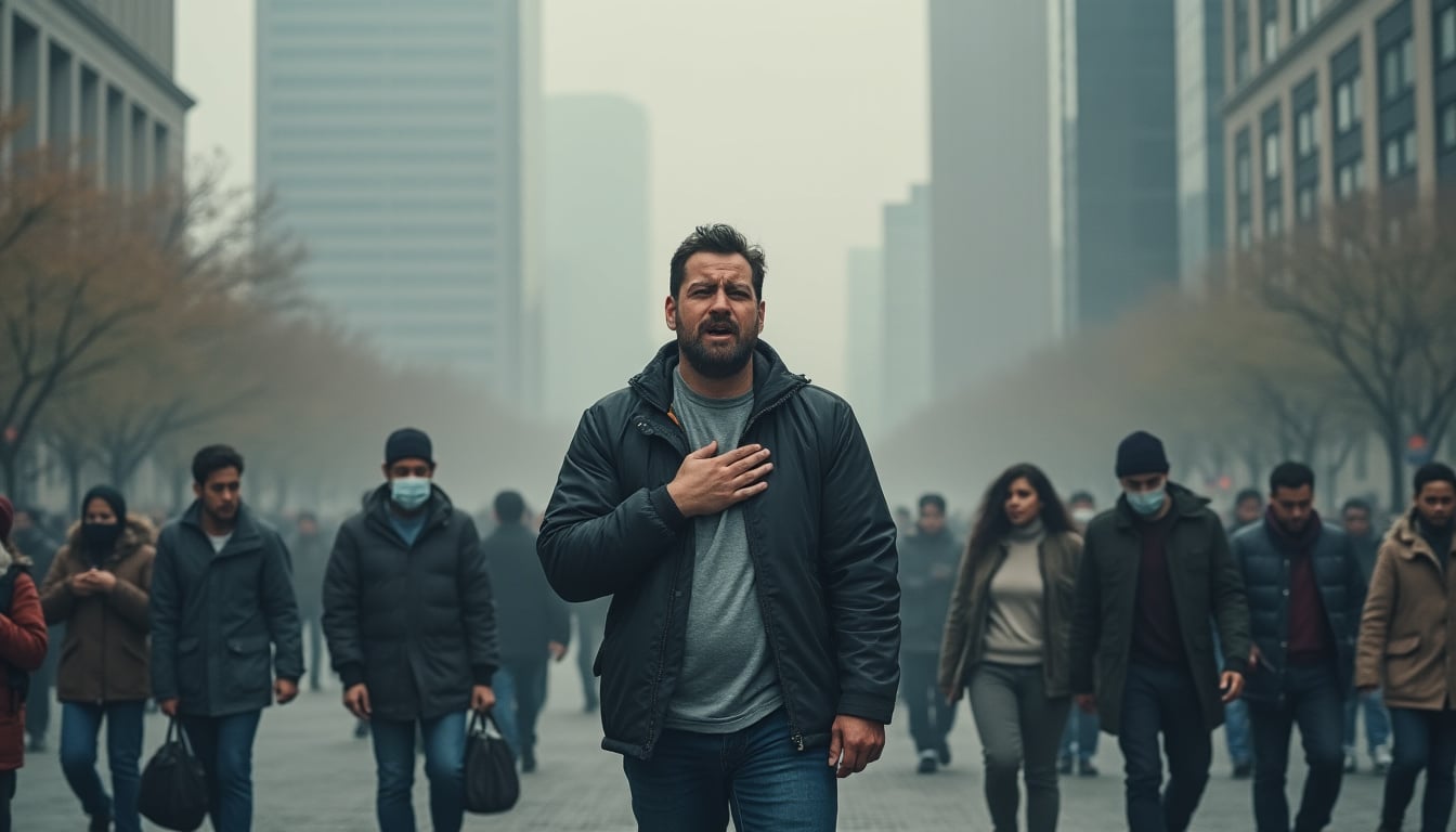 découvrez comment la pollution aux particules fines aggrave les crises d'asthme chez les habitants des villes et les impacts sur leur santé respiratoire.