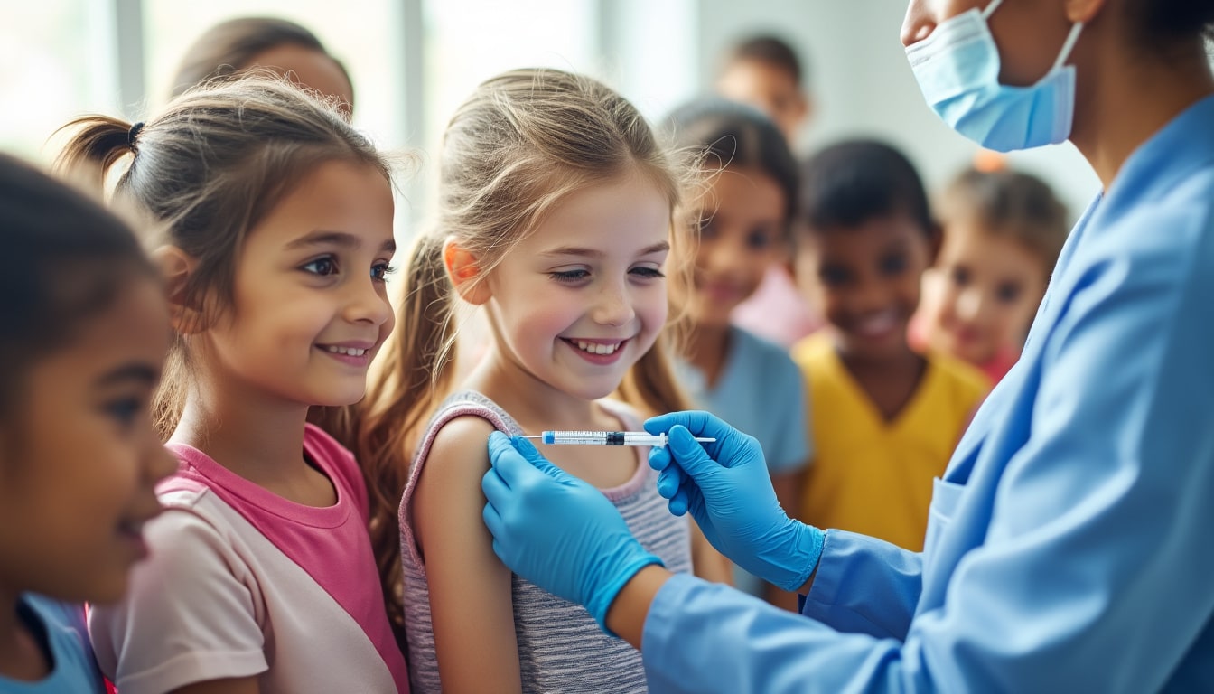 découvrez comment la vaccination de masse permet d'éradiquer la transmission des maladies infantiles graves, protégeant ainsi la santé des enfants et des communautés.