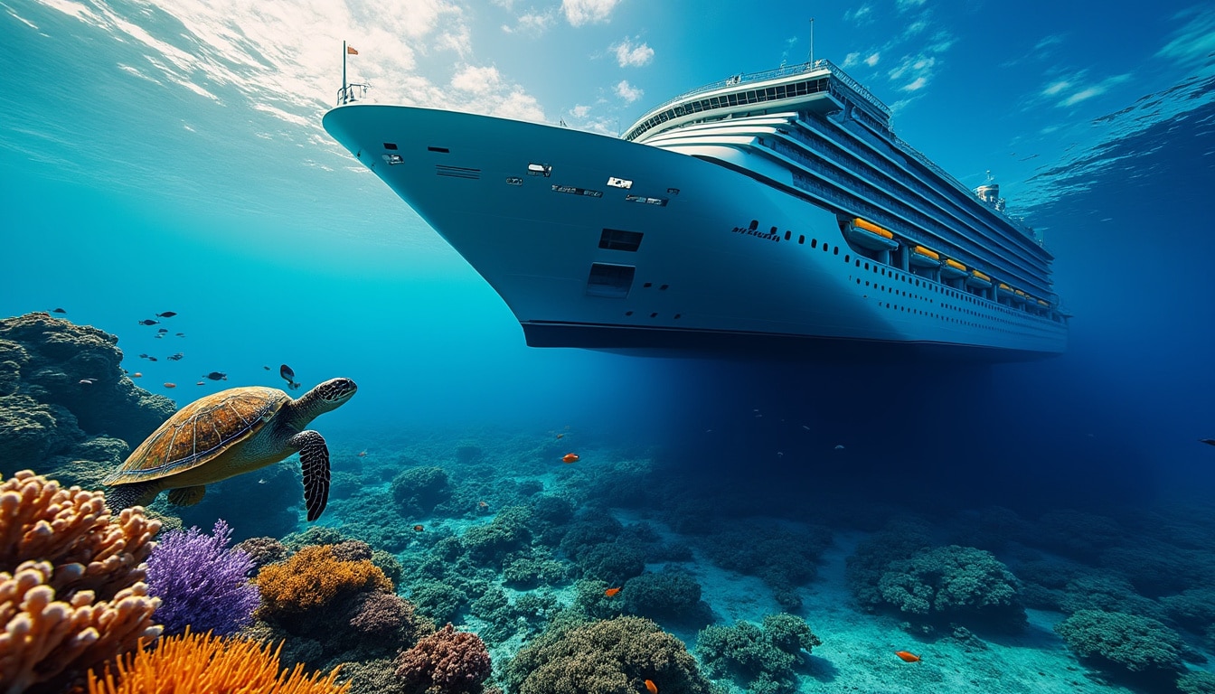 découvrez comment les croisières maritimes géantes mettent en danger les écosystèmes fragiles des fonds marins de la mer méditerranée et les enjeux environnementaux qui en découlent.