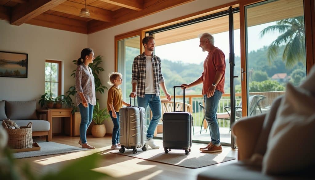 l’échange de maisons permet aux familles de partir en vacances sans frais d’hébergement et de profiter d’un séjour plus économique.